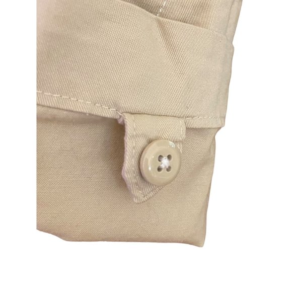 Nike Pants Women Large (12-14) Tan‎ Wide Leg Stretch Button Up Convert to Shorts - Picture 2 of 16